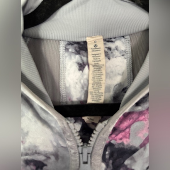 Lululemon If Your Lucky Jacket - Moody Mirage White Deep Navy Silver Fox - Picture 5 of 8